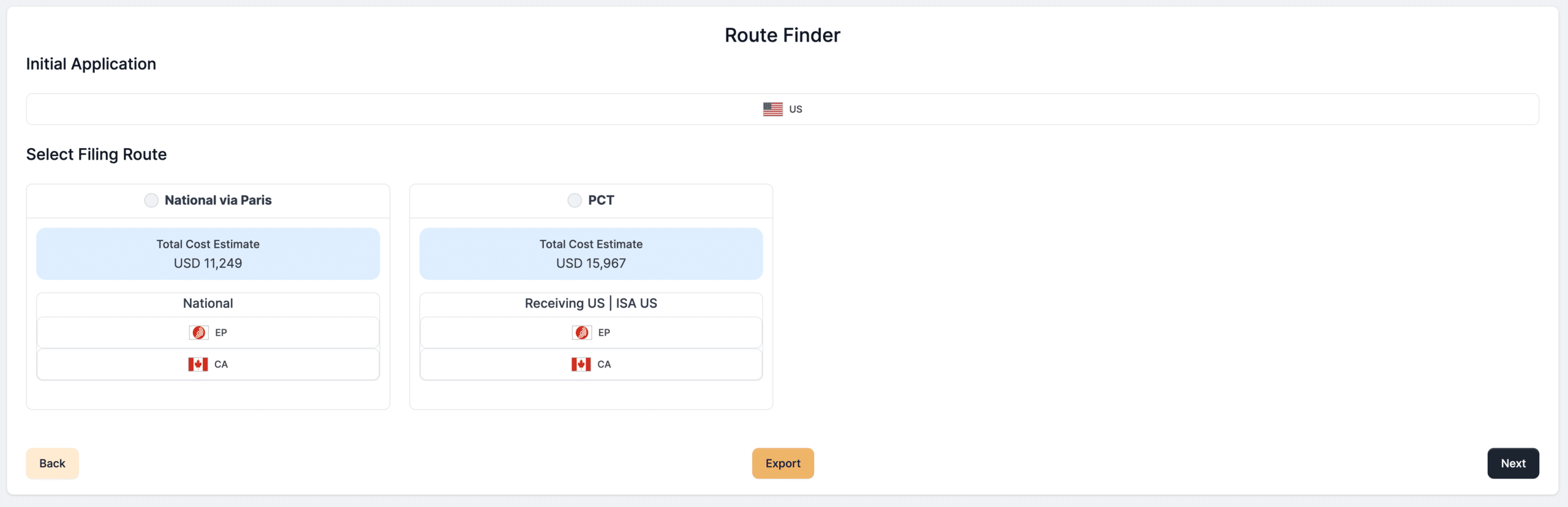 IP estimator route finder